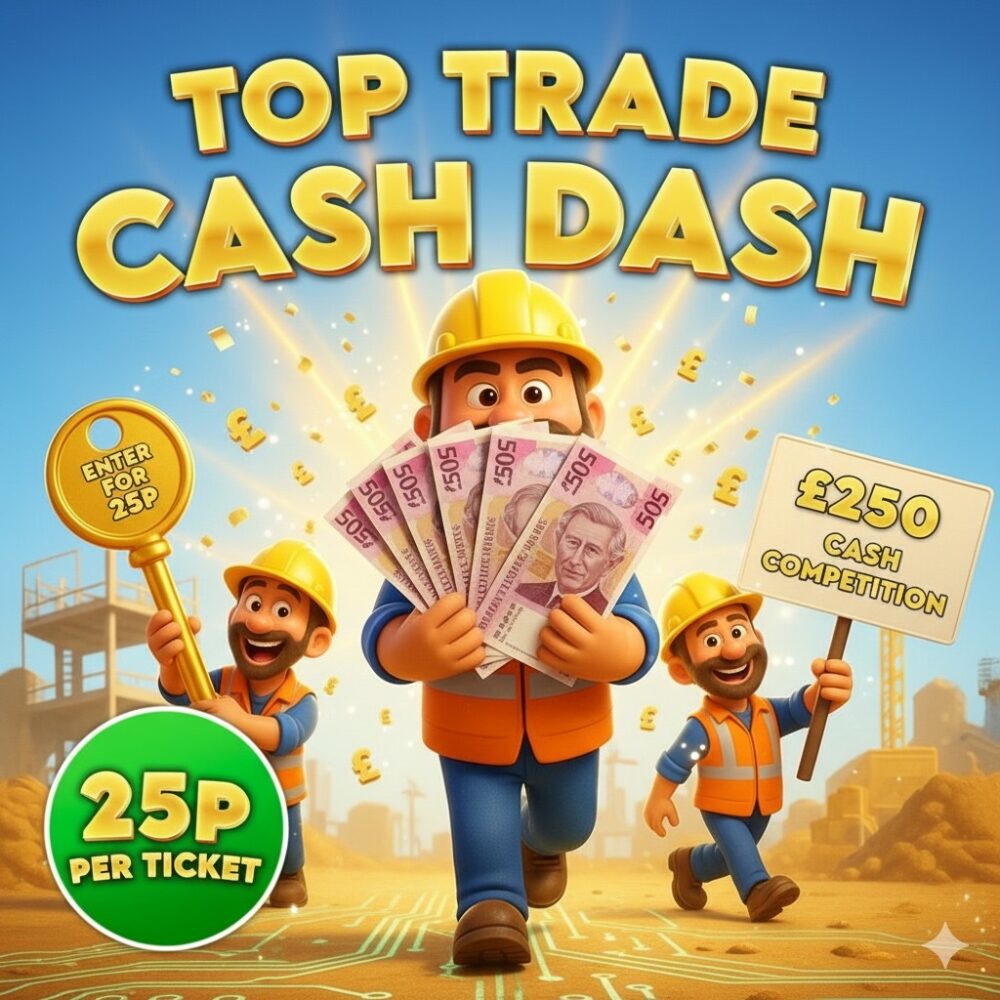 Cash Dash 10 Chances to win £250 + £250 End Prize