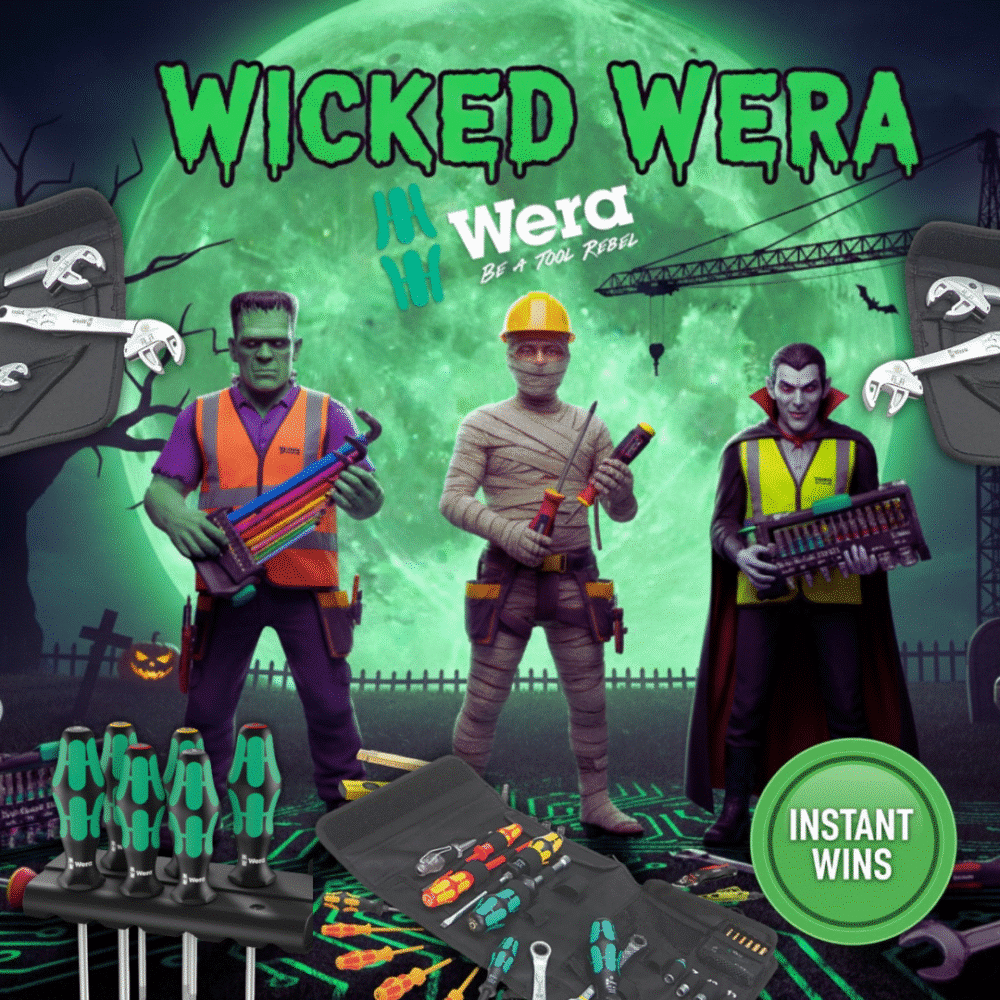Wicked Wera Instant Win £17.5K In Prizes + £250 Mystery Wera Bundle End Prize