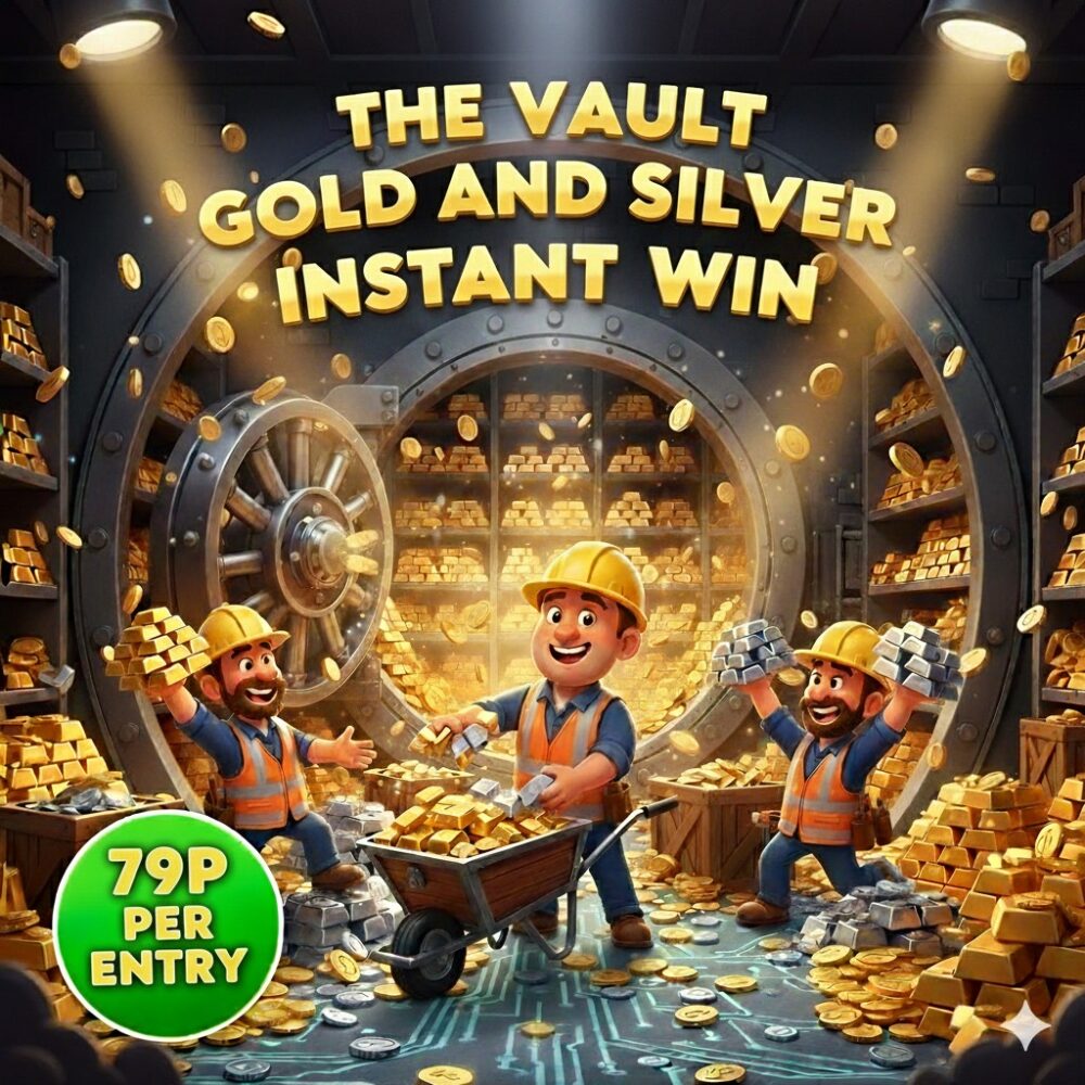 The Vault, Gold & Silver Instant Win + 1G Gold Bar End Prize
