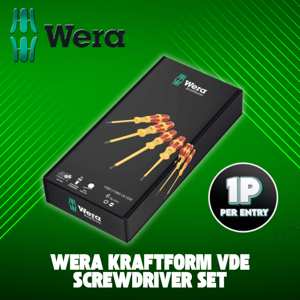 Wera Kraftform VDE Screwdriver (6 Pieces)