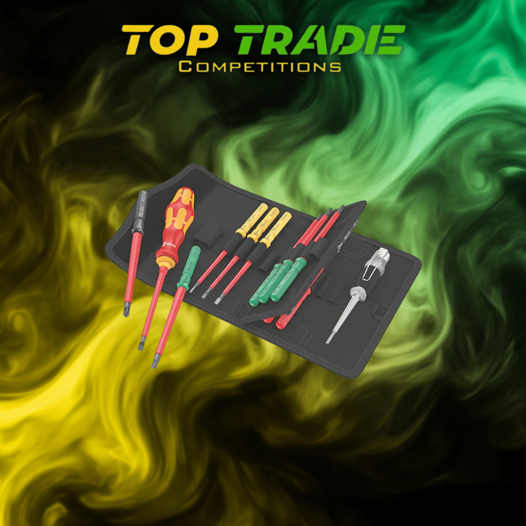 Wera Kraftform Kompakt Extra Slim 1 Tool Finder VDE Interchangeable Insulated Screwdriver Set 16 Pieces