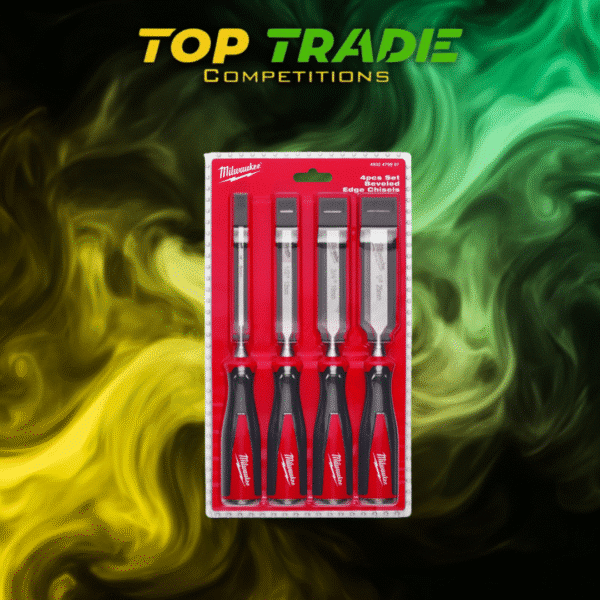 Milwaukee Beveled Edge Chisel Set 4 Piece