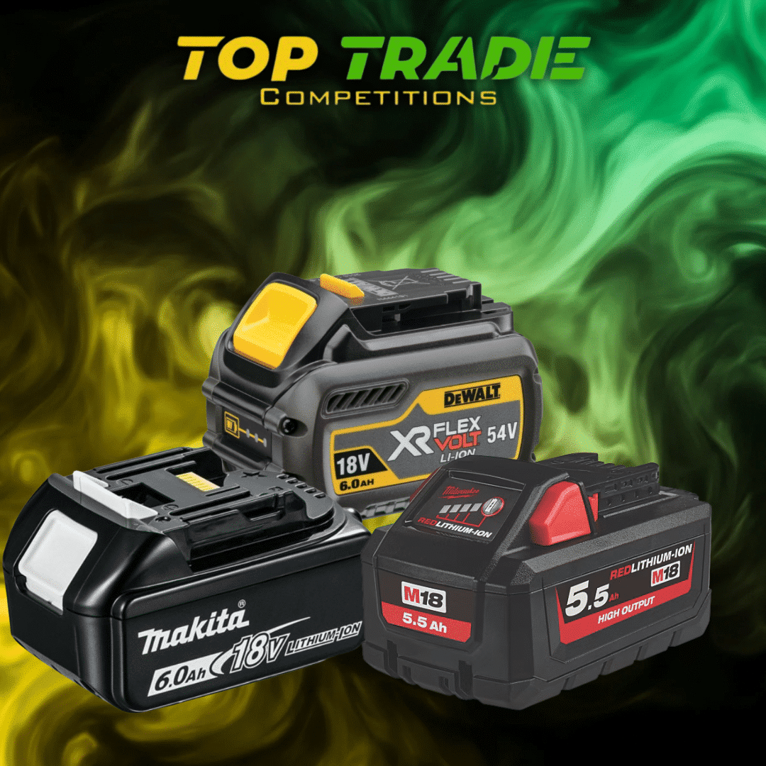 6ah Battery Of Choice Milwaukee,Dewalt Or Makita