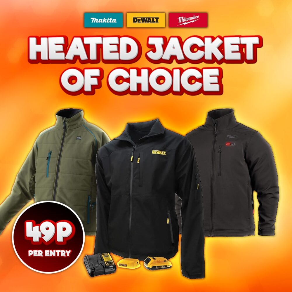 Heated Jacket of Choice Makita, Dewalt or Milwaukee