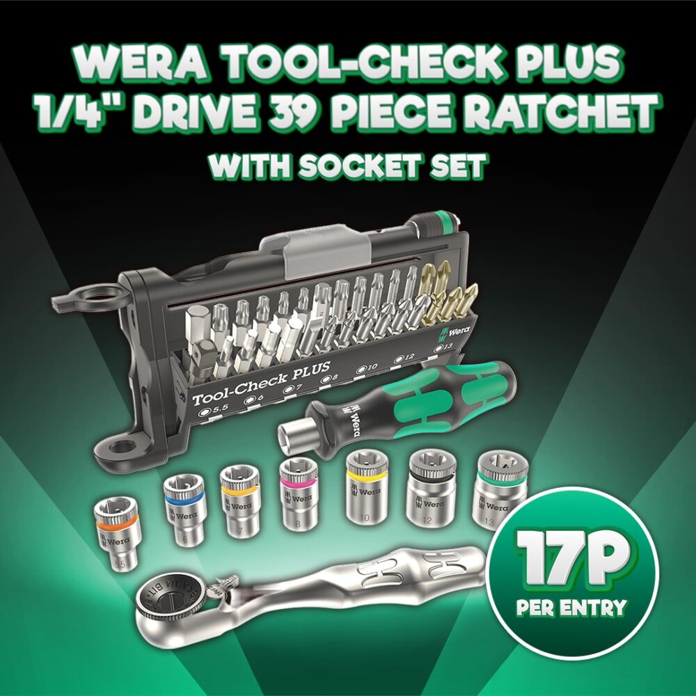 Wera Tool-Check Plus 1/4'' Drive 39 Piece Ratchet with Socket Set
