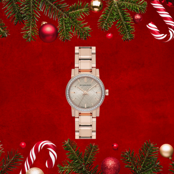 Burberry Ladies Diamond Check Stamped Watch Or £150 Cash