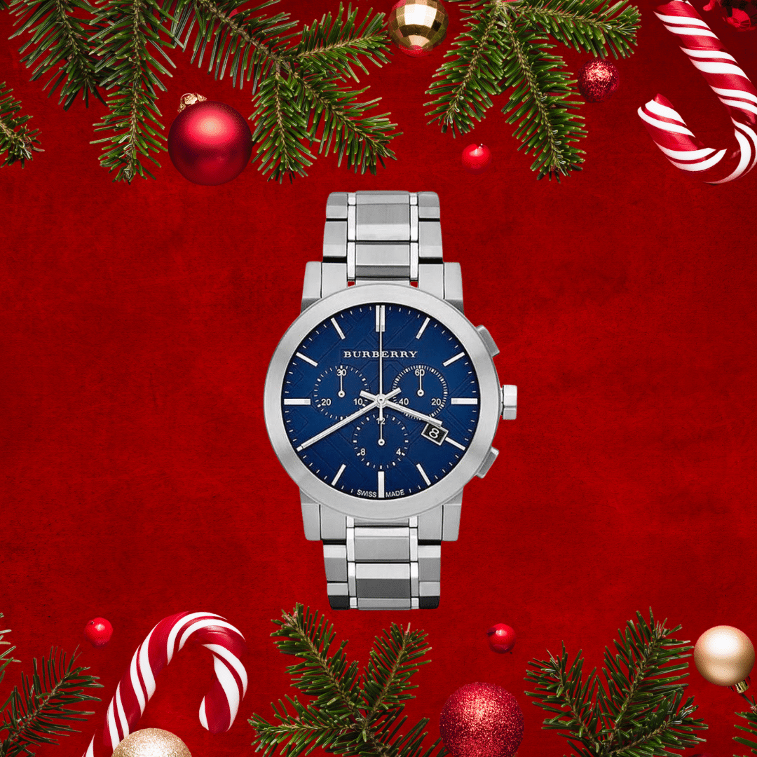 Burberry Mens Watch Chronograph The City Blue Or £130 Cash