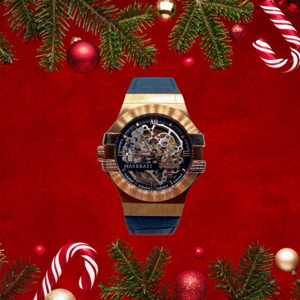 Maserati Automatic Skeleton Watch Rose Gold Or £300 Cash Alt