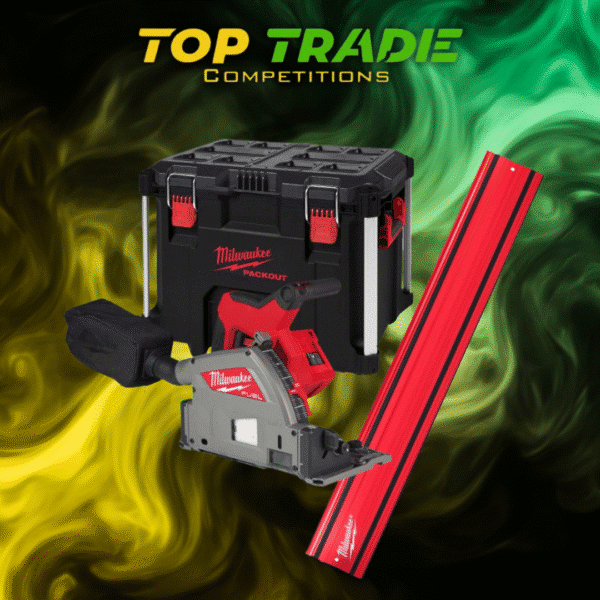 Milwaukee M18 FPS55 18V FUEL Brushless Plunge Saw - Body, 1400mm Guide Rail & PACKOUT Case (£450 Cash Alt)
