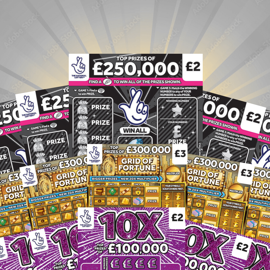 £100 Bundle Of Scratch Cards