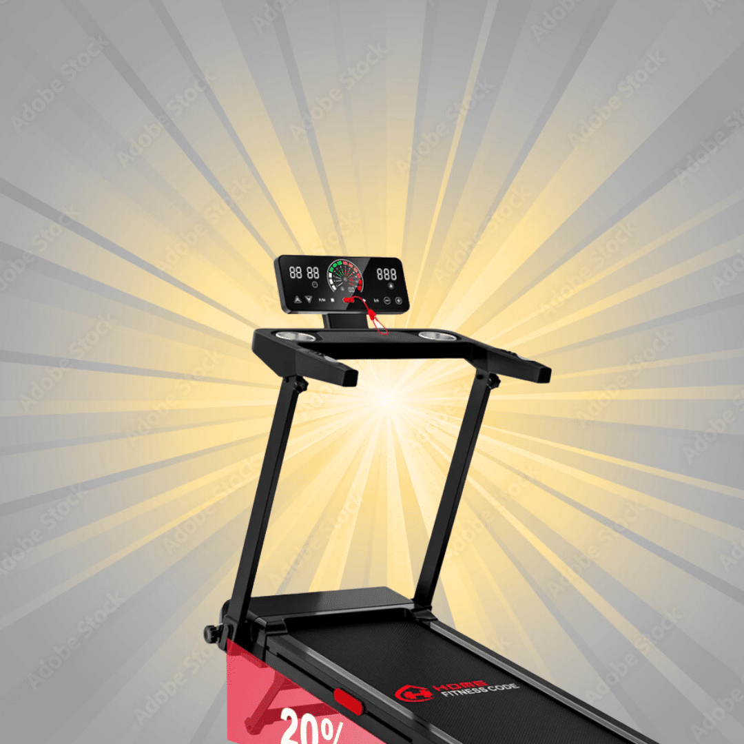 Folding Treadmill Q8 Pro, 1-14KM/H, 20% Auto Incline, Touch Control Or £250 Cash