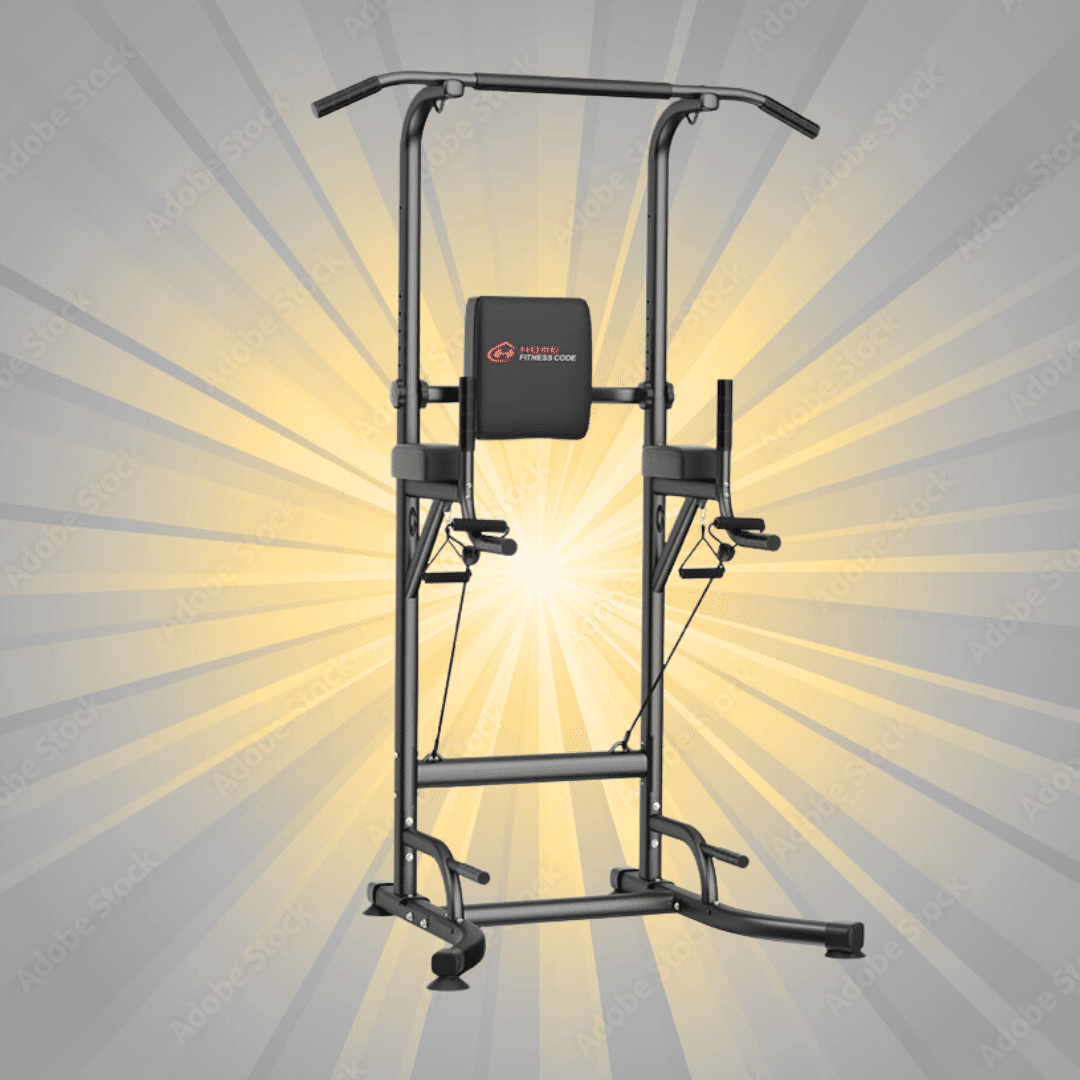 Power Tower Dip Station A1, with Resistance Bands Or £50 Cash