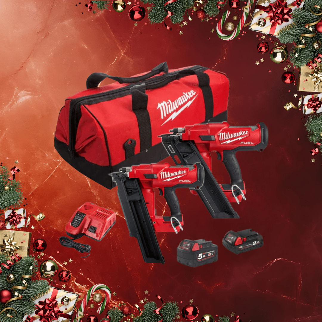 MILWAUKEE M18FPP2BE-522B 18V NAILER TWIN PACK WITH 1 X 5.0AH & 1 X 2.0AH BATTERIES (£650 Cash Alt)
