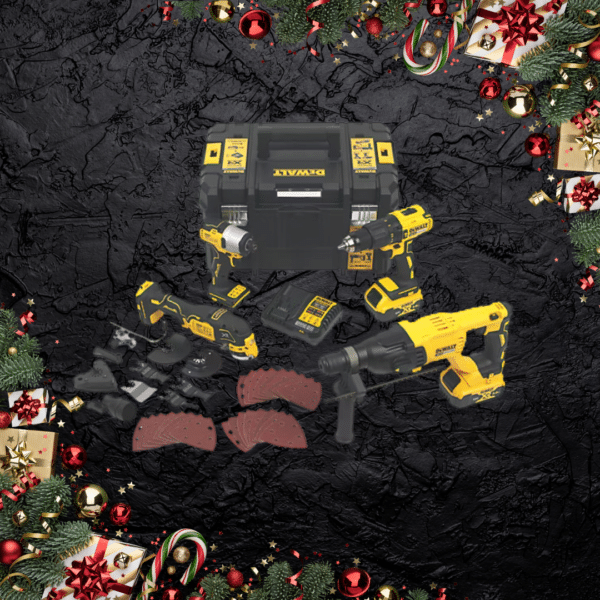 DEWALT DCK407P2T-GB 18V 2 x 5Ah Li-Ion XR Brushless Cordless 4 Piece Kit Or £300