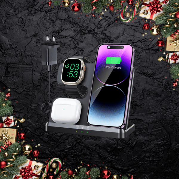 JARGOU 3 in 1 Wireless Charging Station Or £20 Cash