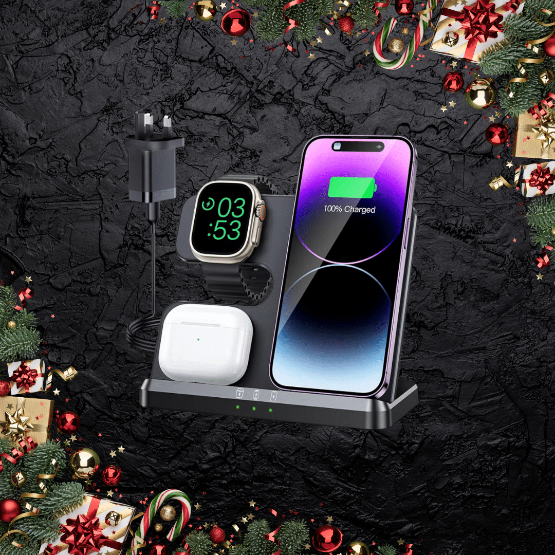 JARGOU 3 in 1 Wireless Charging Station Or £20 Cash