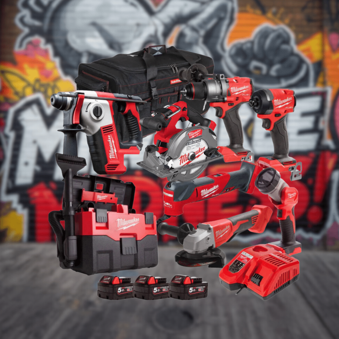 Milwaukee 18V 8 Piece Power Tool Kit Or £1000