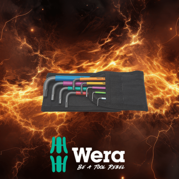 Wera 950 Multicolour BlackLaser L-key set, 9pc, Metric, 1.5-10mm Or £15