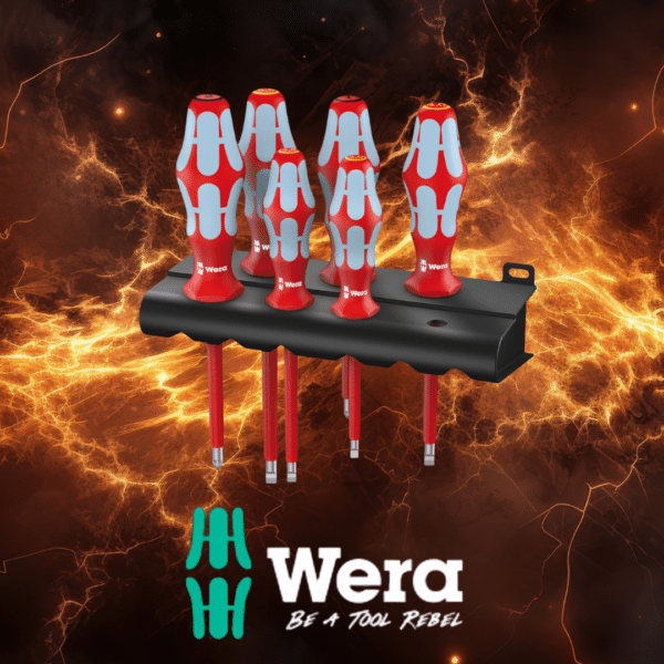 Wera 6 Piece Kraftform '3165 i/6' VDE Stainless Steel Screwdriver Set