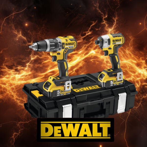 DeWalt DCK266P2 18V XR Cordless Brushless Twin Kit with 2 x 5Ah Batteries Or £190