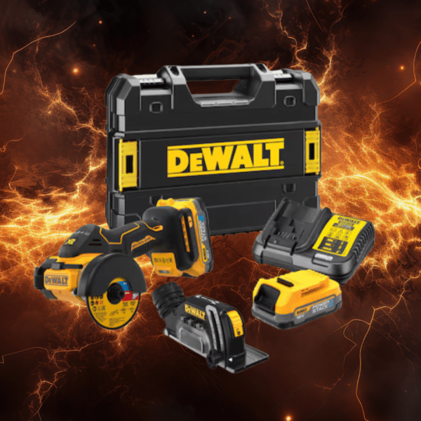 DeWalt DCS438E2T-GB 18V XR Brushless Angle Grinder 76mm with 2 x 1.7Ah Batteries Or £275