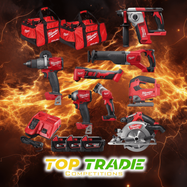 Milwaukee M18KIT3 18V Cordless 8 Piece Kit with 3x 5.0Ah Batteries Or £1000