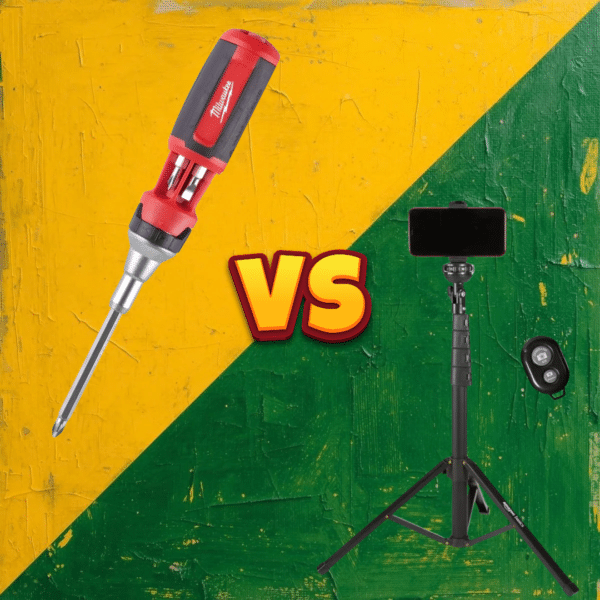 Phone Tripod & Selfie Stick, Or Milwaukee Universal Ratcheting Multi-Bit Screwdriver