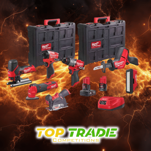 Milwaukee M12FPP7B2-622P 12V Cordless FUEL 7 Piece Power Tool Kit With 2 x Batteries Or £675