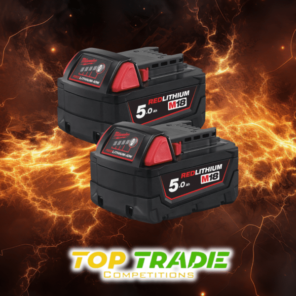 Milwaukee M18 Battery REDLITHIUM-Ion 5.0Ah 18V x2 £80