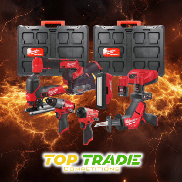 Milwaukee M12FPP7B2-622P 12V Fuel™ 7 Piece Powerpack with 1x 6.0Ah & 1x 2.0Ah Batteries Or £700