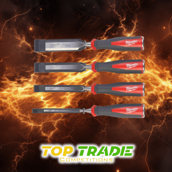 Milwaukee Beveled Edge Chisel Set 4 Piece