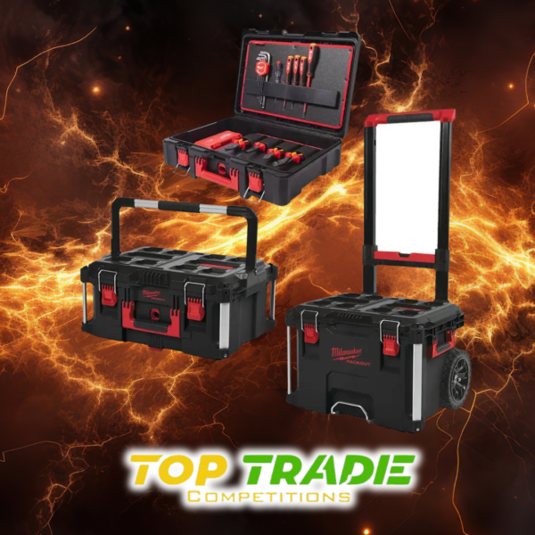 Milwaukee 62 Piece PACKOUT Electrician Set and 2 Piece Toolbox Set Or £500