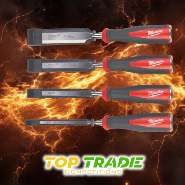 Milwaukee Beveled Edge Chisel Set 4 Piece