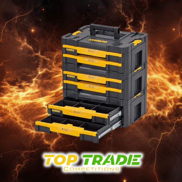 DEWALT DWST1-70706 TStak IV Tool Storage Box with 2 Shallow Drawers 8L Capacity Or £100