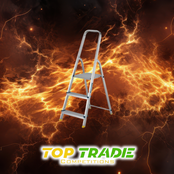 Werner High Handrail 3 Tread Stepladder Or £15