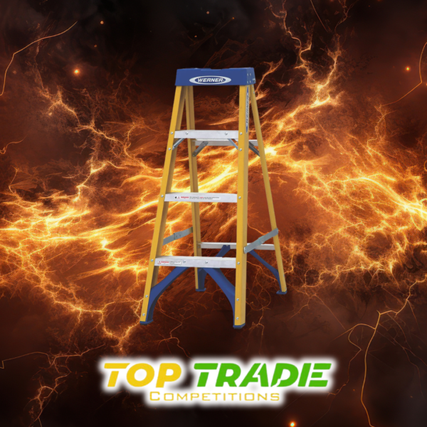 Werner 4 Tread Fibreglass Stepladder Or £60