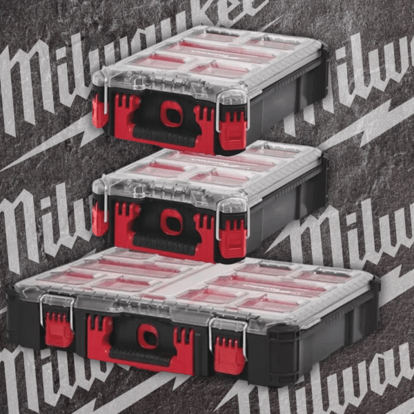 Milwaukee 3 Piece PACKOUT Organiser Case Set Or £90