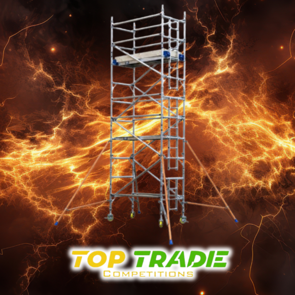 3T Industrial Scaffold Tower Working Height 3.2m Or £600
