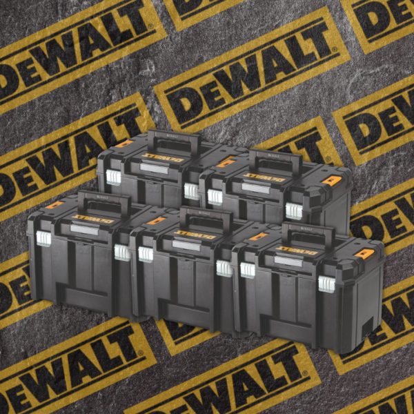 DeWalt DWST1-71195 T-Stak VI Deep Tool Storage Box 23 Litres Without Tote Tray Pack of 5 Or £100