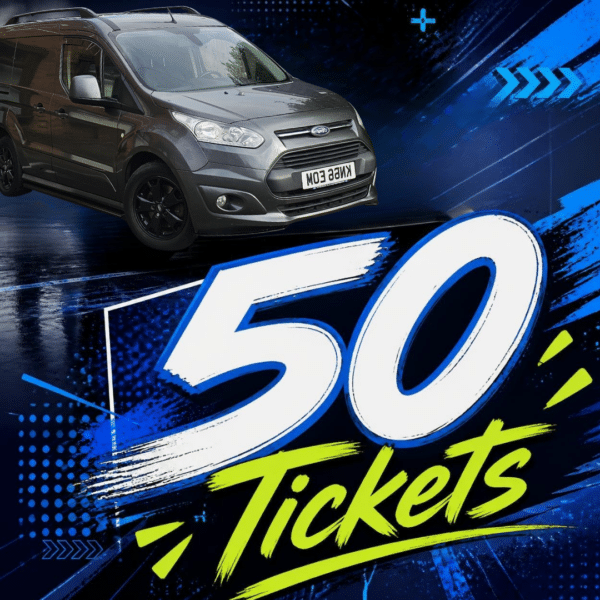 50 Tickets Into Ford Transit Connect Comp