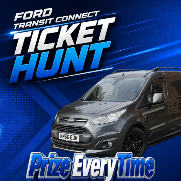 Ford Transit Connect Ticket Hunt PRIZE EVERY TIME + 3 Winners Of 50 Tickets End Prize