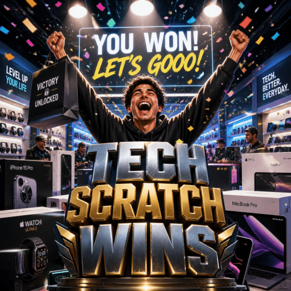 TECH SCRATCH WINS + 3x Winners Of £50 Currys Voucher End Prize