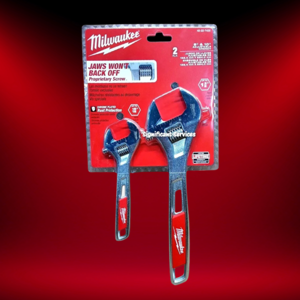 Milwaukee Adjustable Wrench Twin Pack 150mm & 250mm