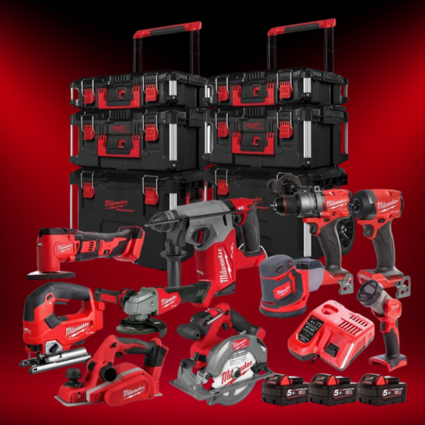 Milwaukee 18V 10 Piece Power Tool Kit