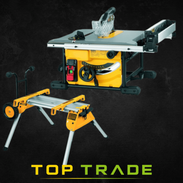 DeWalt DWE7485-GB 210mm 240V 1850W Compact Table Saw with DE7400 Heavy Duty Rolling Saw Stand Or £450