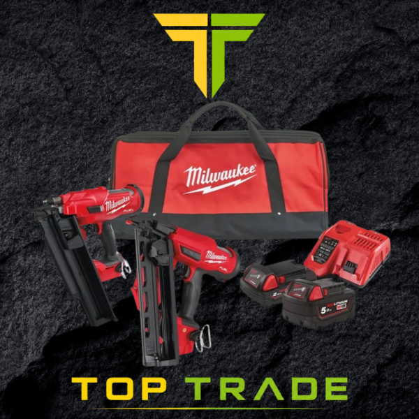 Milwaukee Twin Nailer Kit M18FPP2BE-522B Or £600