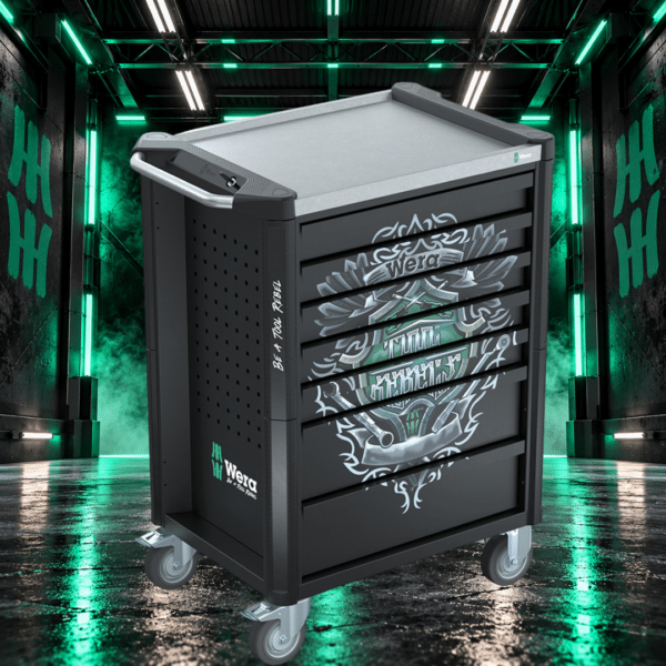 Wera 9805 Tool Rebel Roller Cabinet Stainless, 7 Drawers