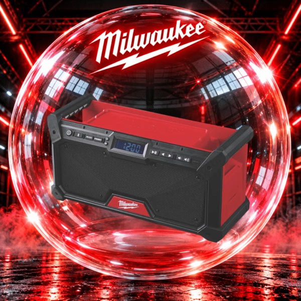 Milwaukee Site Radio Cordless 18V Li-Ion M18RADDAB+G2-0 Dual Speakers