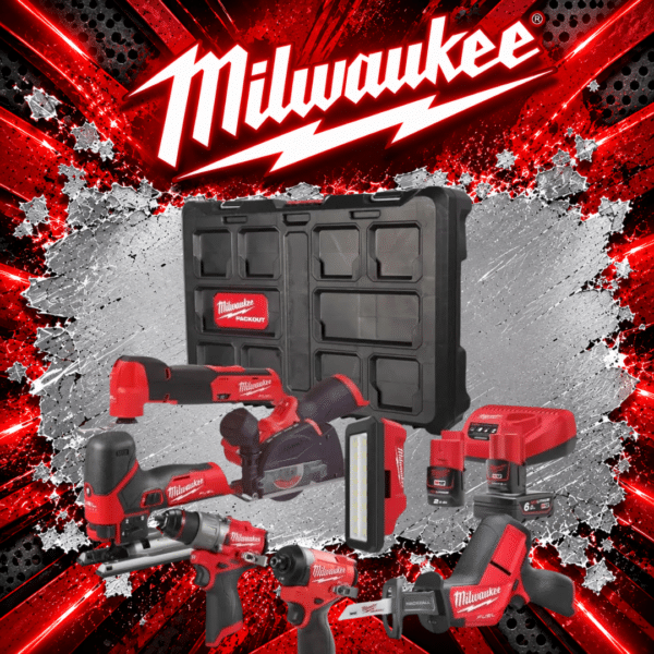 Milwaukee M12FPP7B2-622P 12V FUEL 7 Piece Powerpack Tool Kit